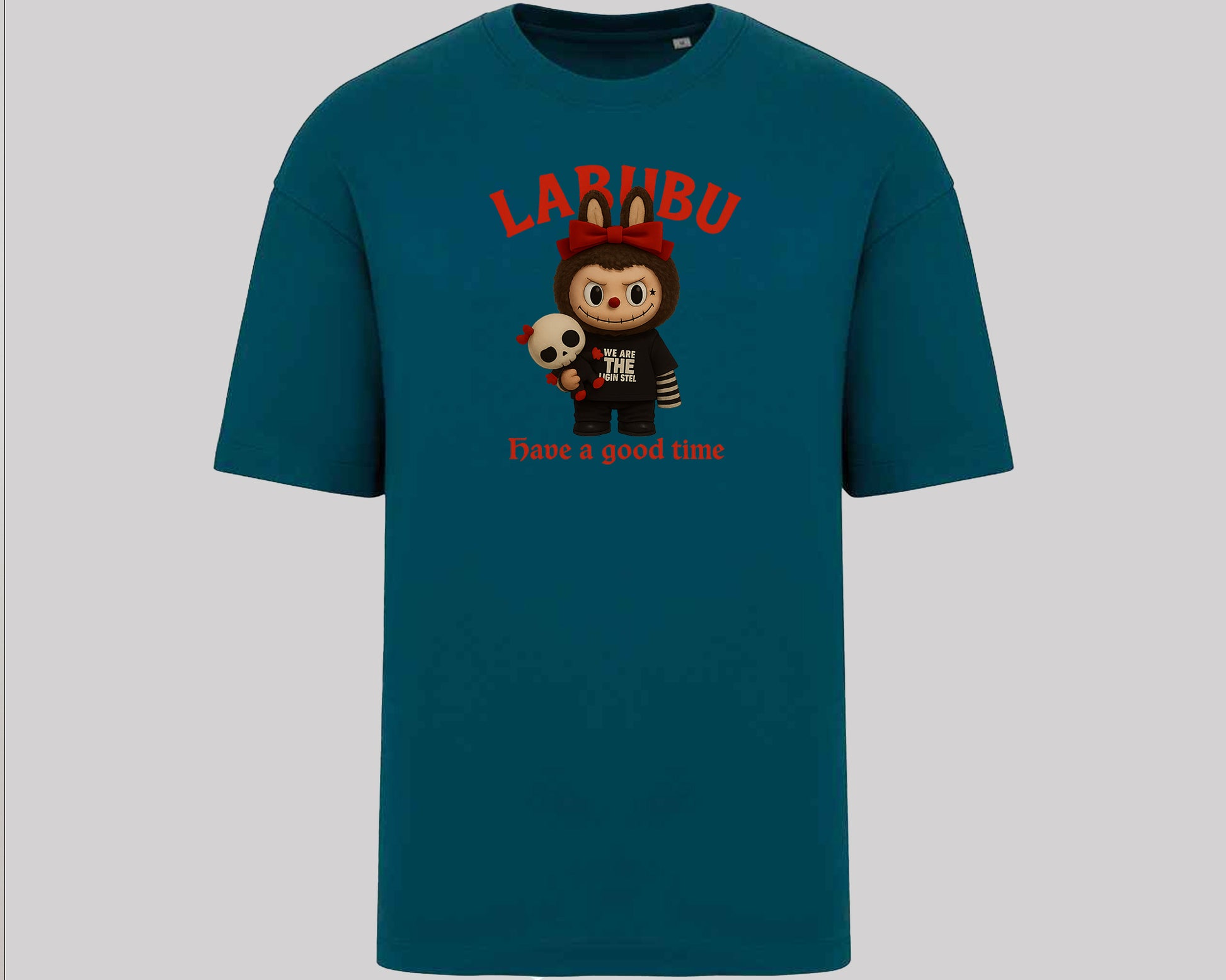 Labubu Native Spirit Oversized T-Shirt, Have A Good Time Tee for Streetwear Lovers, Oversized Fit Top M8411