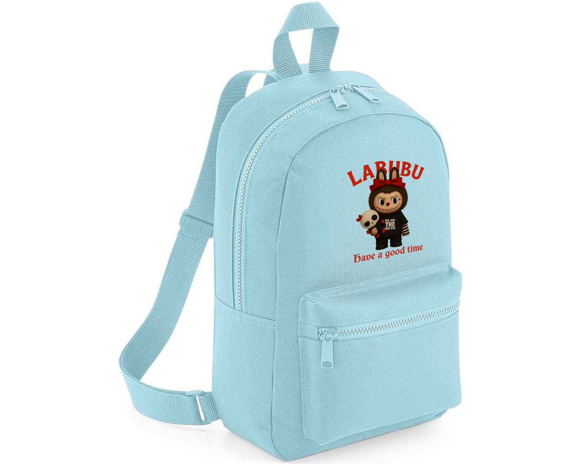 Labubu Have A Good Time Backpack, Cute Cartoon Design Bag for Kids & Teens, Fashionable Gift Backpack M8411