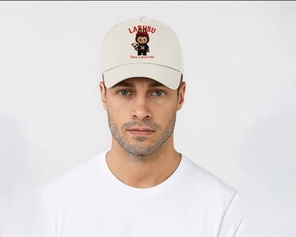 Labubu Have A Good Time Baseball Cap, Fun & Trendy Cartoon Hat, Adjustable Unisex 100% Cotton Twill Cap M8411