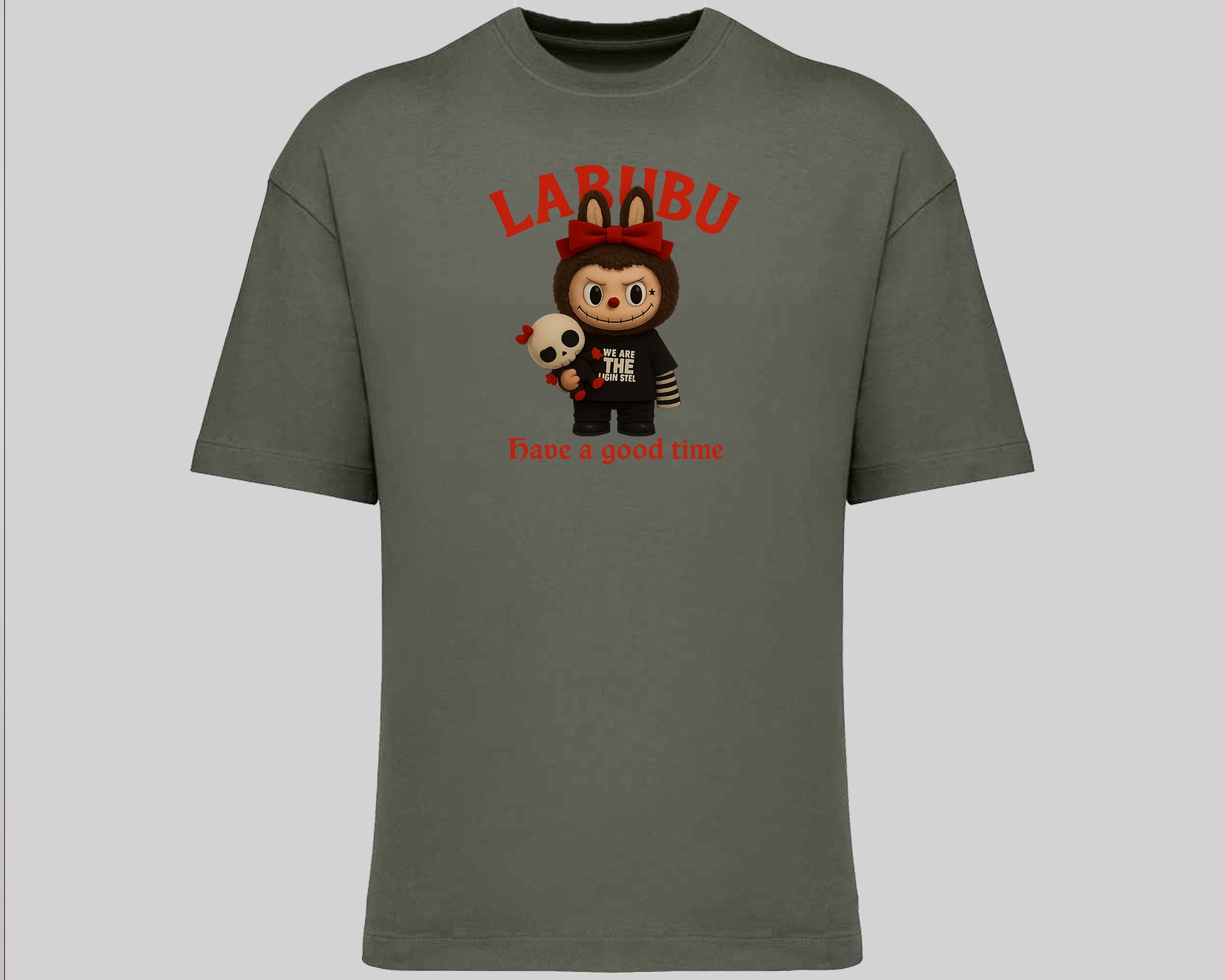 Labubu Native Spirit Oversized T-Shirt, Have A Good Time Tee for Streetwear Lovers, Oversized Fit Top M8411