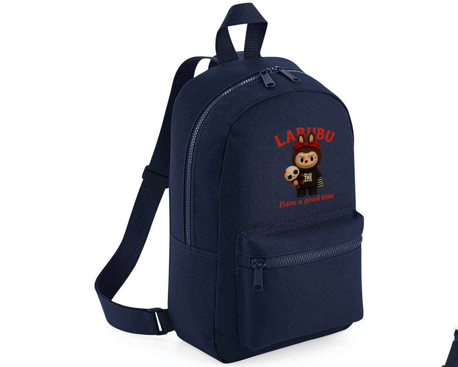 Labubu Have A Good Time Backpack, Cute Cartoon Design Bag for Kids & Teens, Fashionable Gift Backpack M8411