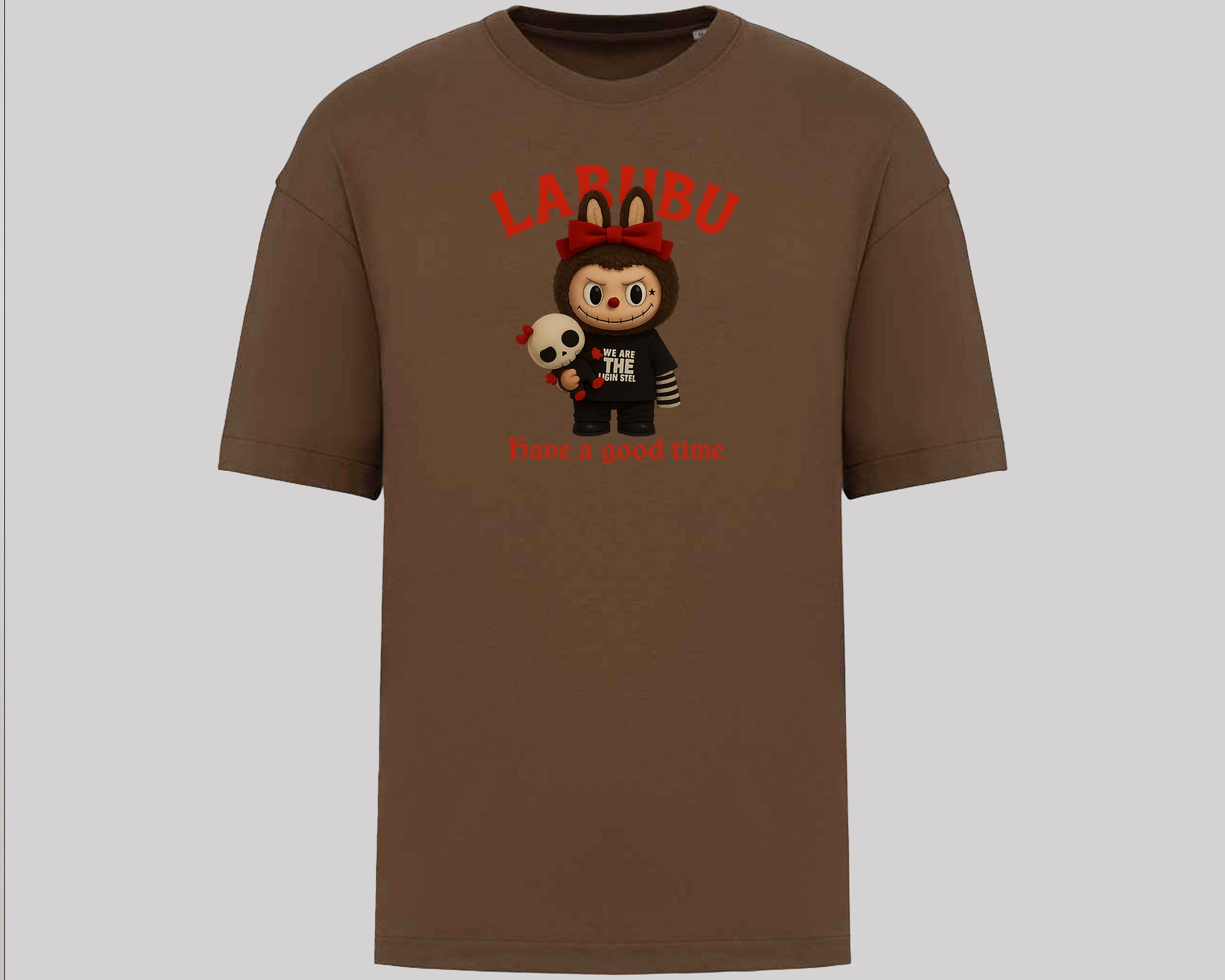 Labubu Native Spirit Oversized T-Shirt, Have A Good Time Tee for Streetwear Lovers, Oversized Fit Top M8411