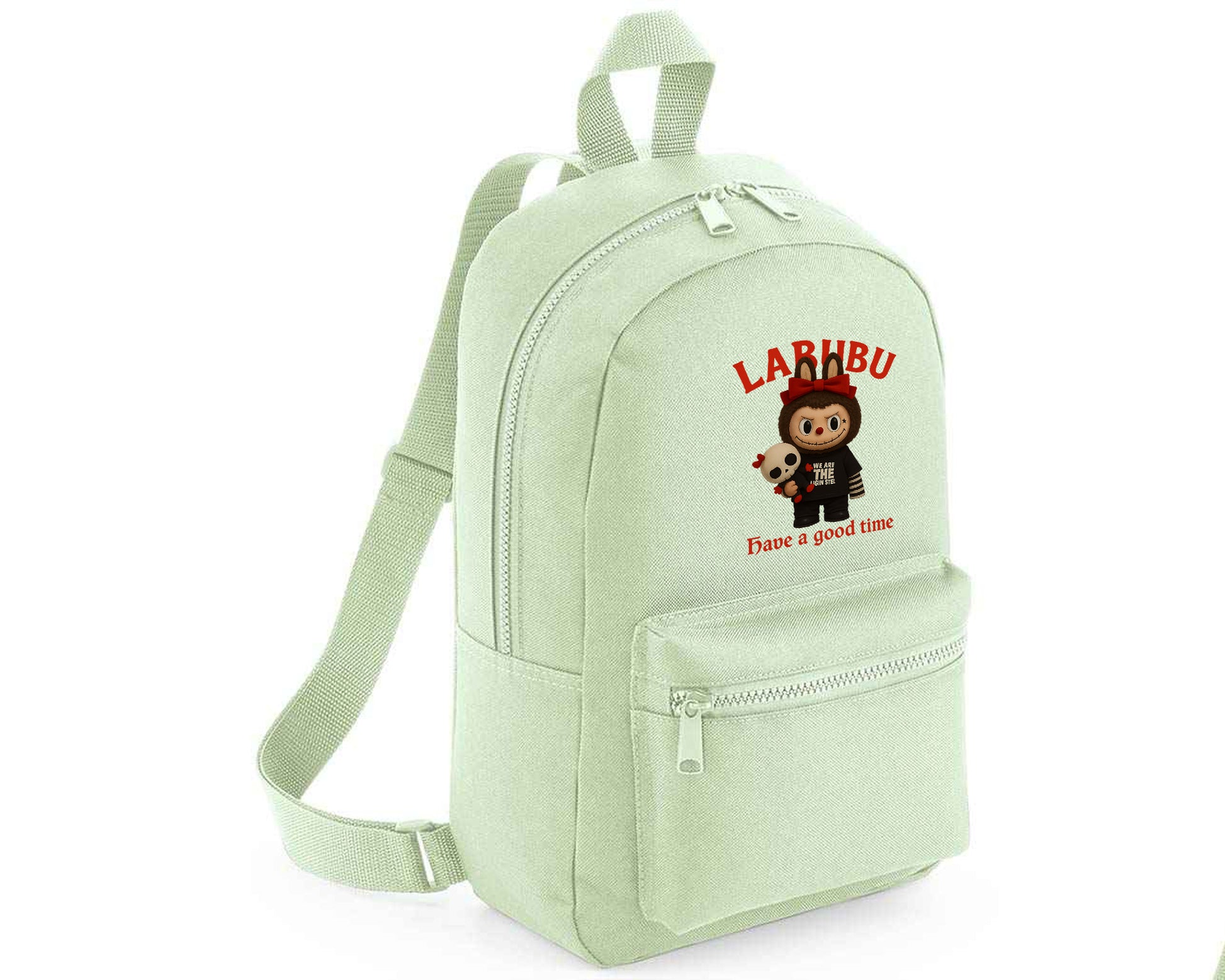 Labubu Have A Good Time Backpack, Cute Cartoon Design Bag for Kids & Teens, Fashionable Gift Backpack M8411