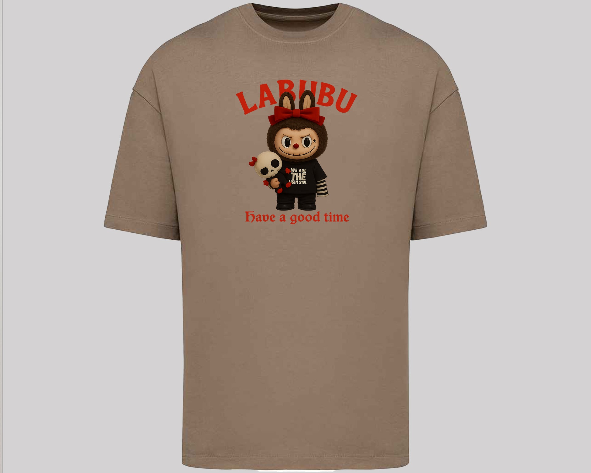 Labubu Native Spirit Oversized T-Shirt, Have A Good Time Tee for Streetwear Lovers, Oversized Fit Top M8411