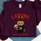 Labubu Have a Good Time Sweatshirt, Unisex Casual Hoodie, Cute Graphic Pullover for Anime Art Toy Fan M8411