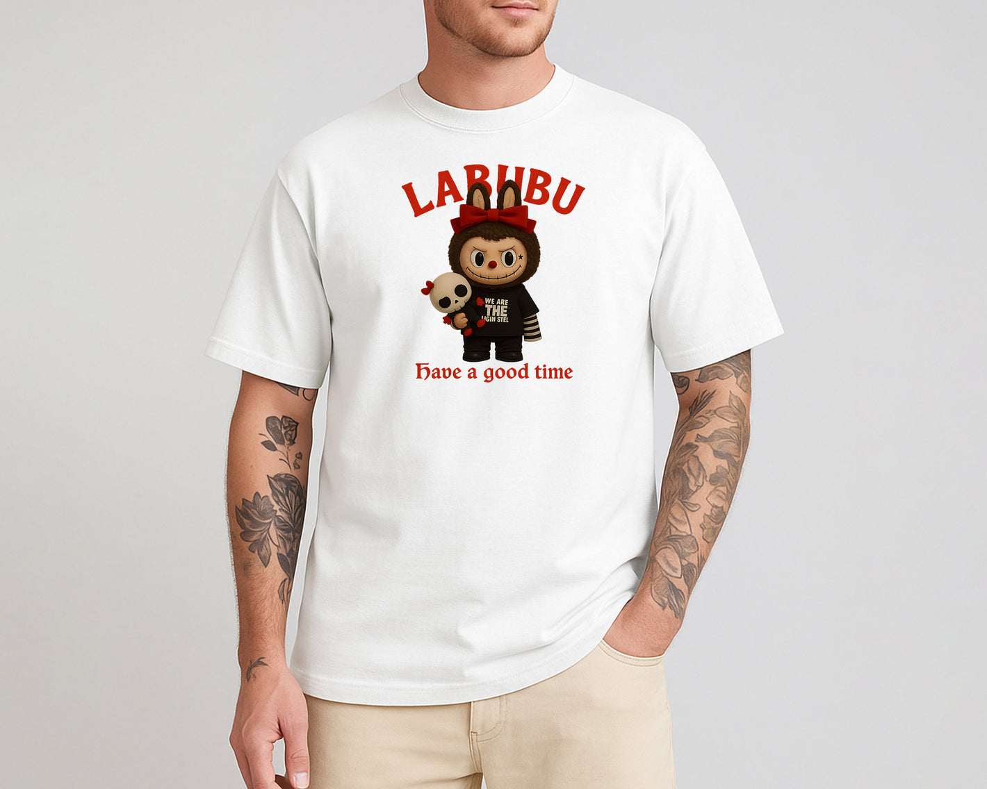 Labubu Native Spirit Oversized T-Shirt, Have A Good Time Tee for Streetwear Lovers, Oversized Fit Top M8411