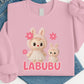 Labubu Sweatshirt, Cute Cartoon Sweatshirt for Men & Women, Kawaii Streetwear Pullover, Oversized & Cozy for Fall/Winter M8412