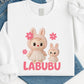 Labubu Sweatshirt, Cute Cartoon Sweatshirt for Men & Women, Kawaii Streetwear Pullover, Oversized & Cozy for Fall/Winter M8412