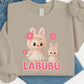 Labubu Sweatshirt, Cute Cartoon Sweatshirt for Men & Women, Kawaii Streetwear Pullover, Oversized & Cozy for Fall/Winter M8412