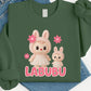 Labubu Sweatshirt, Cute Cartoon Sweatshirt for Men & Women, Kawaii Streetwear Pullover, Oversized & Cozy for Fall/Winter M8412