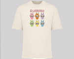 Labubu Native Spirit Graphic T-Shirt, Oversized Urban Streetwear Tee, 100% Organic Cotton, Unisex Cartoon Design Top M8413