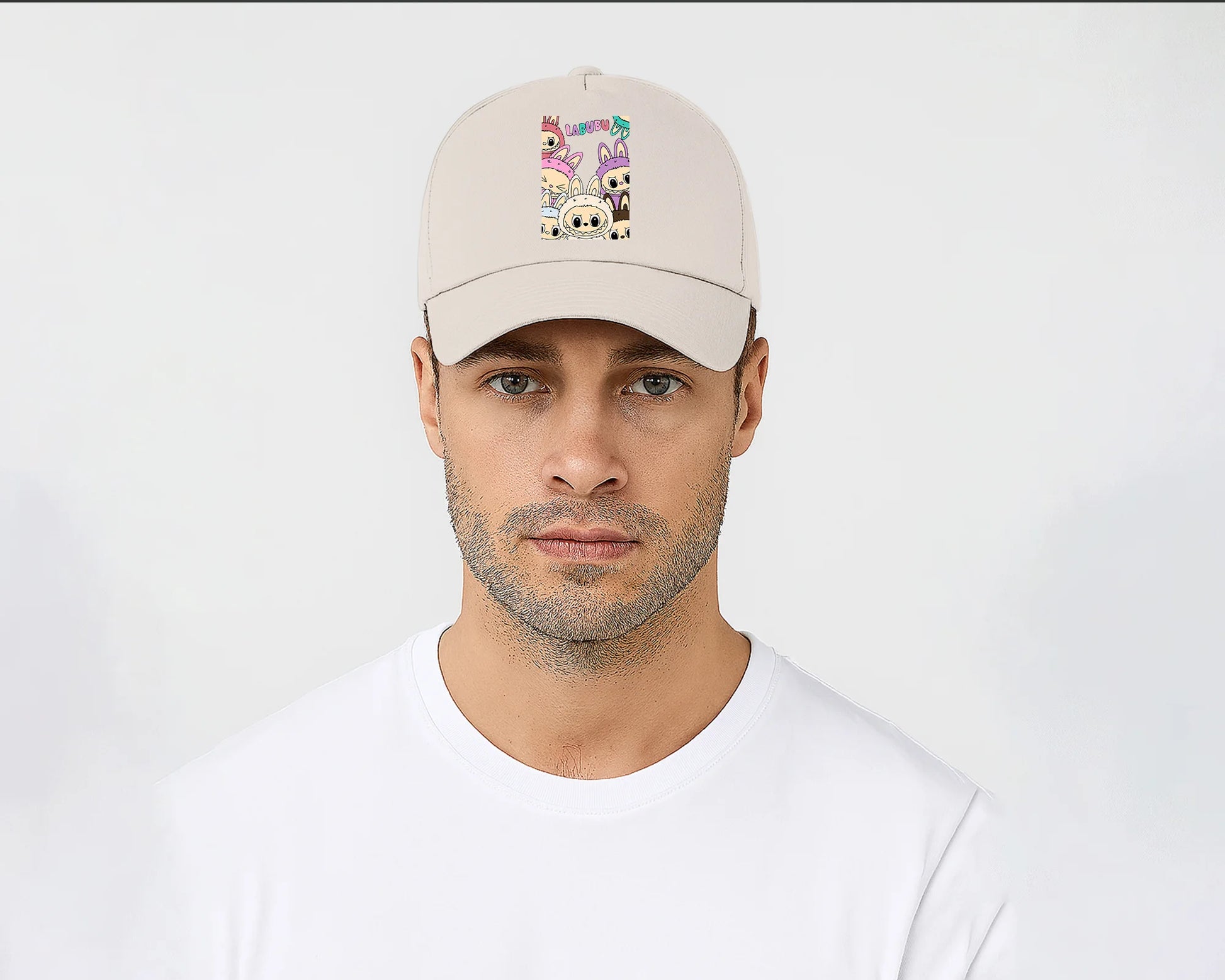 Labubu Characters Cap, Fun Cartoon Hat for Boys & Girls, Fashionable Adjustable Snapback Hat M8423