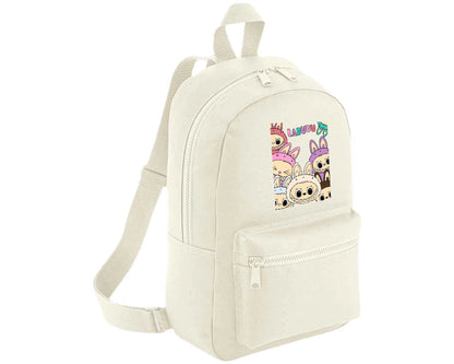 Labubu Backpack, Cute cartoon printed Fashion Mini Backpack, Lightweight & Durable Bag M8423