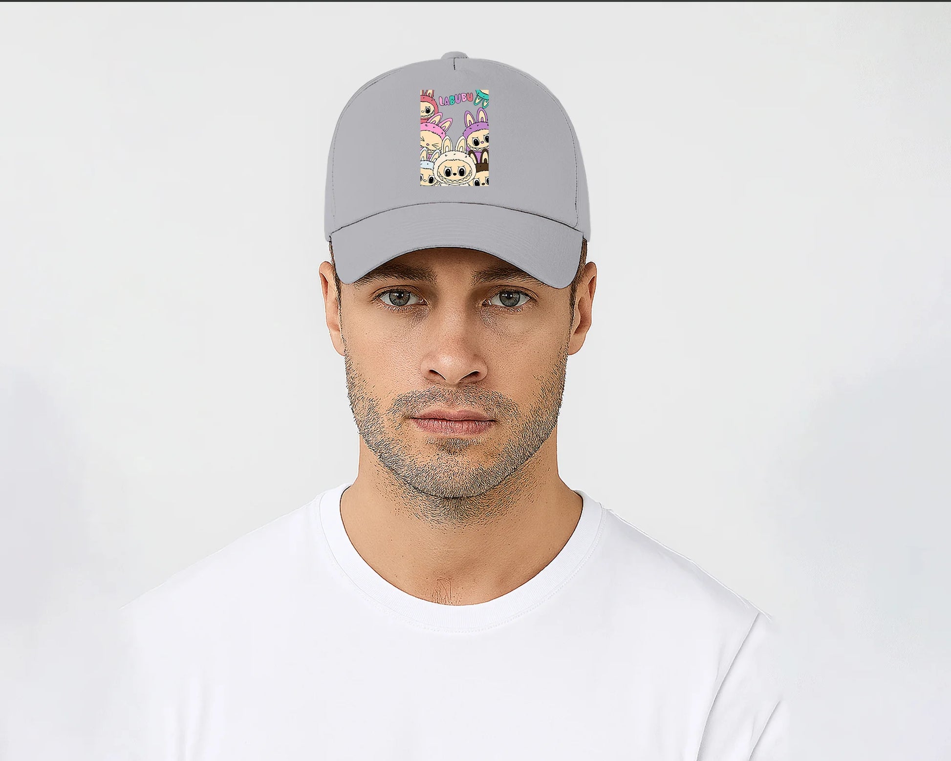 Labubu Characters Cap, Fun Cartoon Hat for Boys & Girls, Fashionable Adjustable Snapback Hat M8423