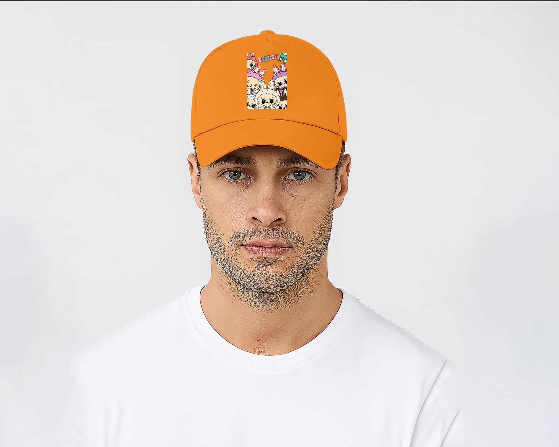 Labubu Characters Cap, Fun Cartoon Hat for Boys & Girls, Fashionable Adjustable Snapback Hat M8423