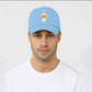 Labubu Cap, Cute Cartoon Printed Baseball Hat For Anime Fans, Unisex Pre-Curved Peak Design Gift Cap M8424