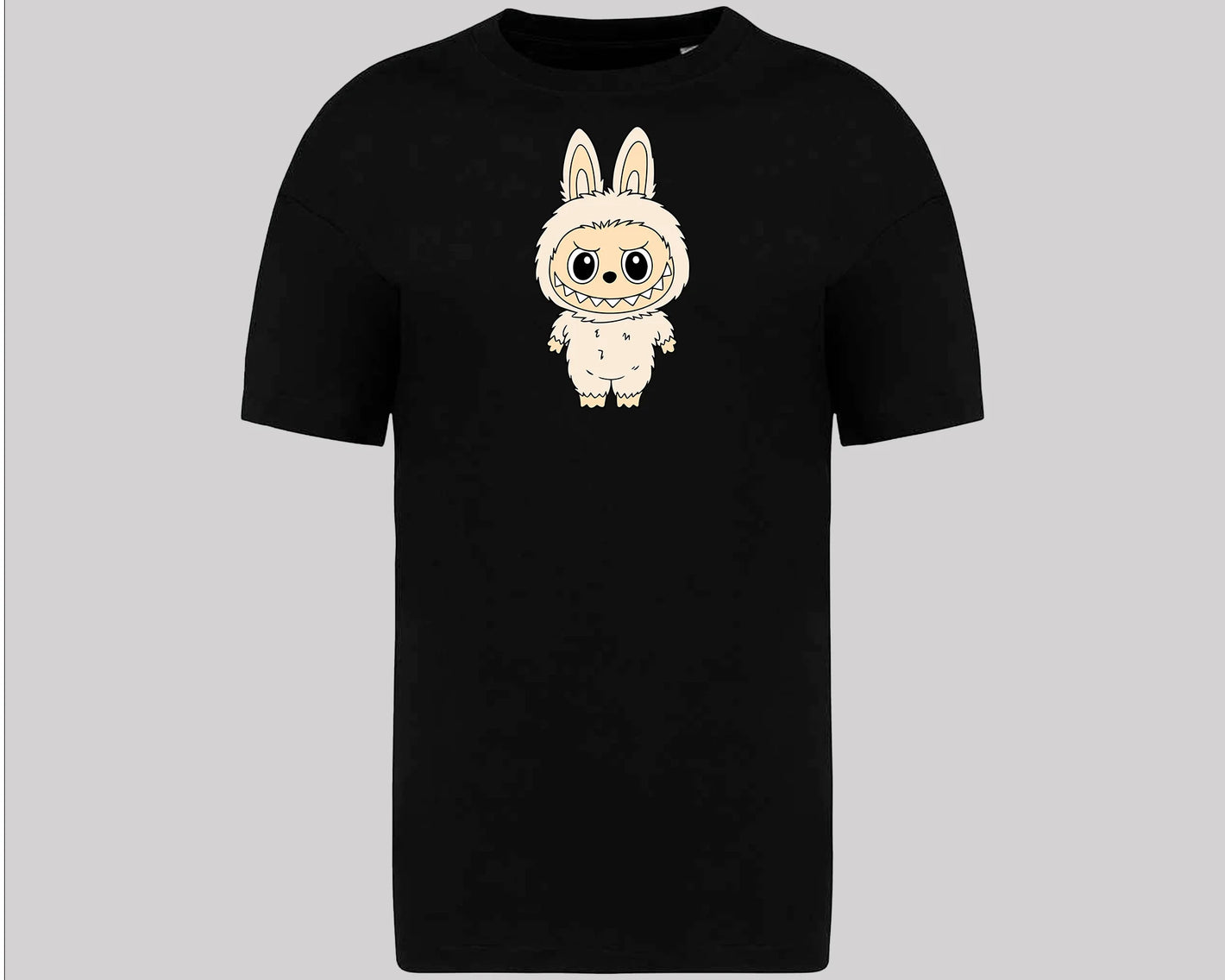 Labubu Oversized T-Shirt, Cute Streetwear Tee for Men & Women, 100% Organic Cotton Labubu Graphic Tee M8424