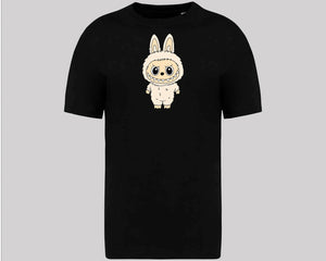 Labubu Oversized T-Shirt, Cute Streetwear Tee for Men & Women, 100% Organic Cotton Labubu Graphic Tee M8424