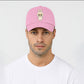 Labubu Cap, Cute Cartoon Printed Baseball Hat For Anime Fans, Unisex Pre-Curved Peak Design Gift Cap M8424