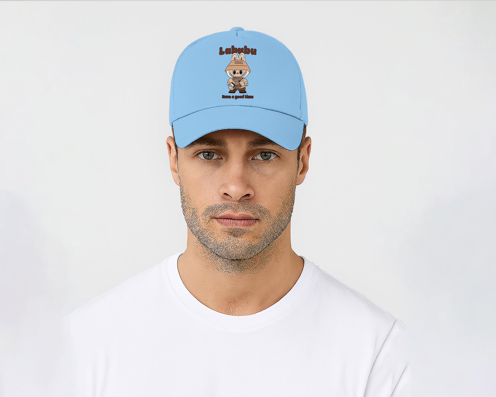 Labubu Have A Good Time Original 5-Panel Cap, Unisex Streetwear Cap for Anime & Kawaii Lovers, Gift For Men & Women M8425