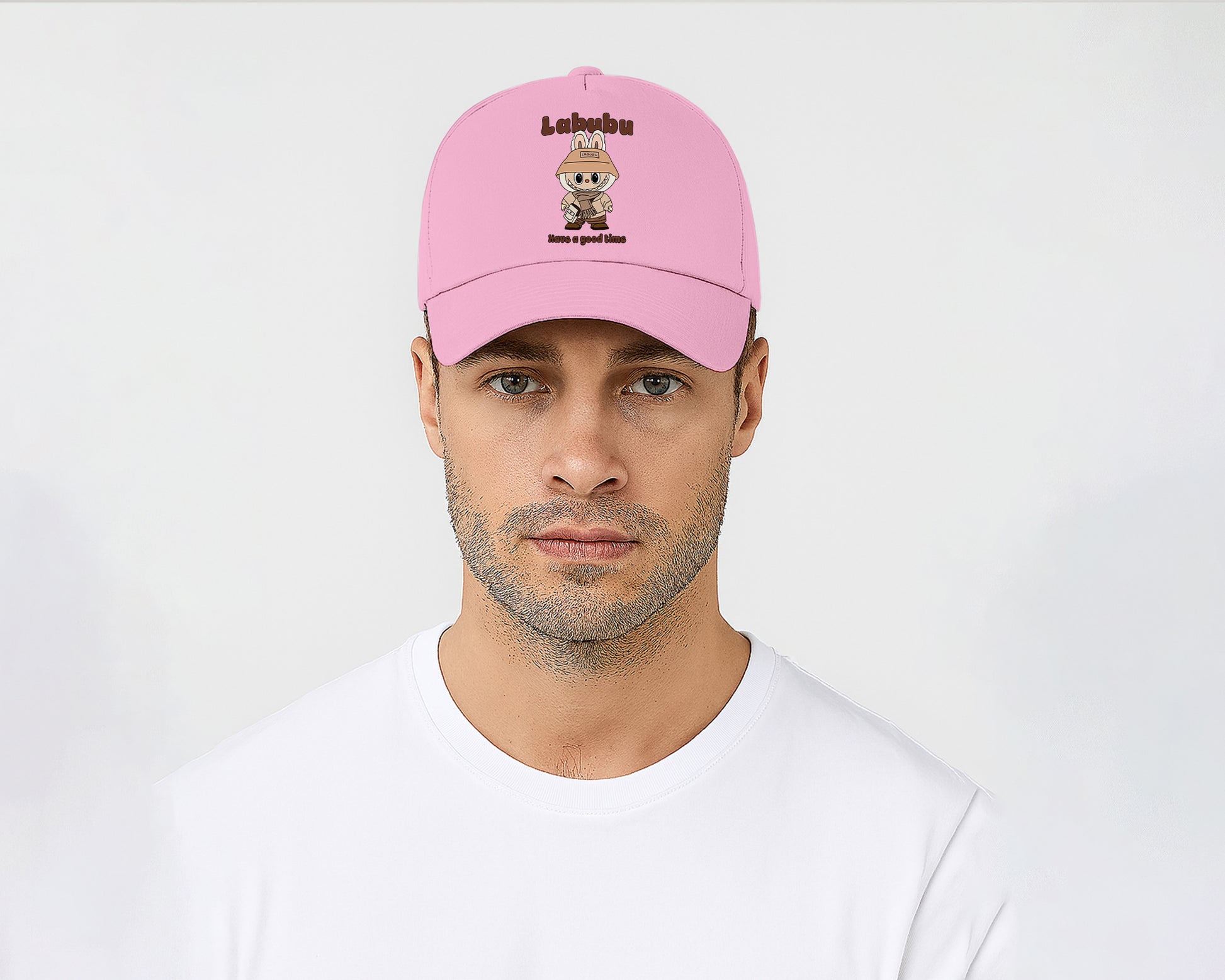Labubu Have A Good Time Original 5-Panel Cap, Unisex Streetwear Cap for Anime & Kawaii Lovers, Gift For Men & Women M8425