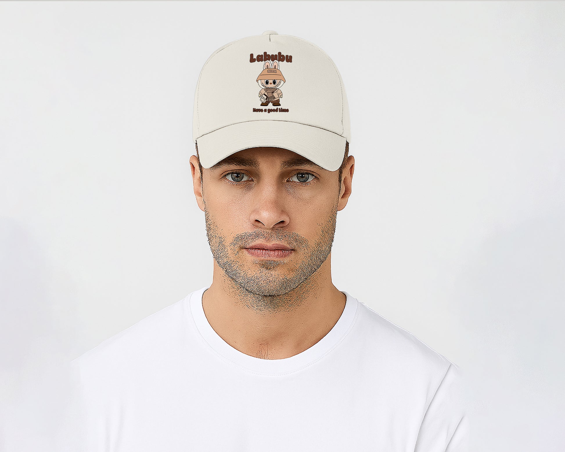 Labubu Have A Good Time Original 5-Panel Cap, Unisex Streetwear Cap for Anime & Kawaii Lovers, Gift For Men & Women M8425
