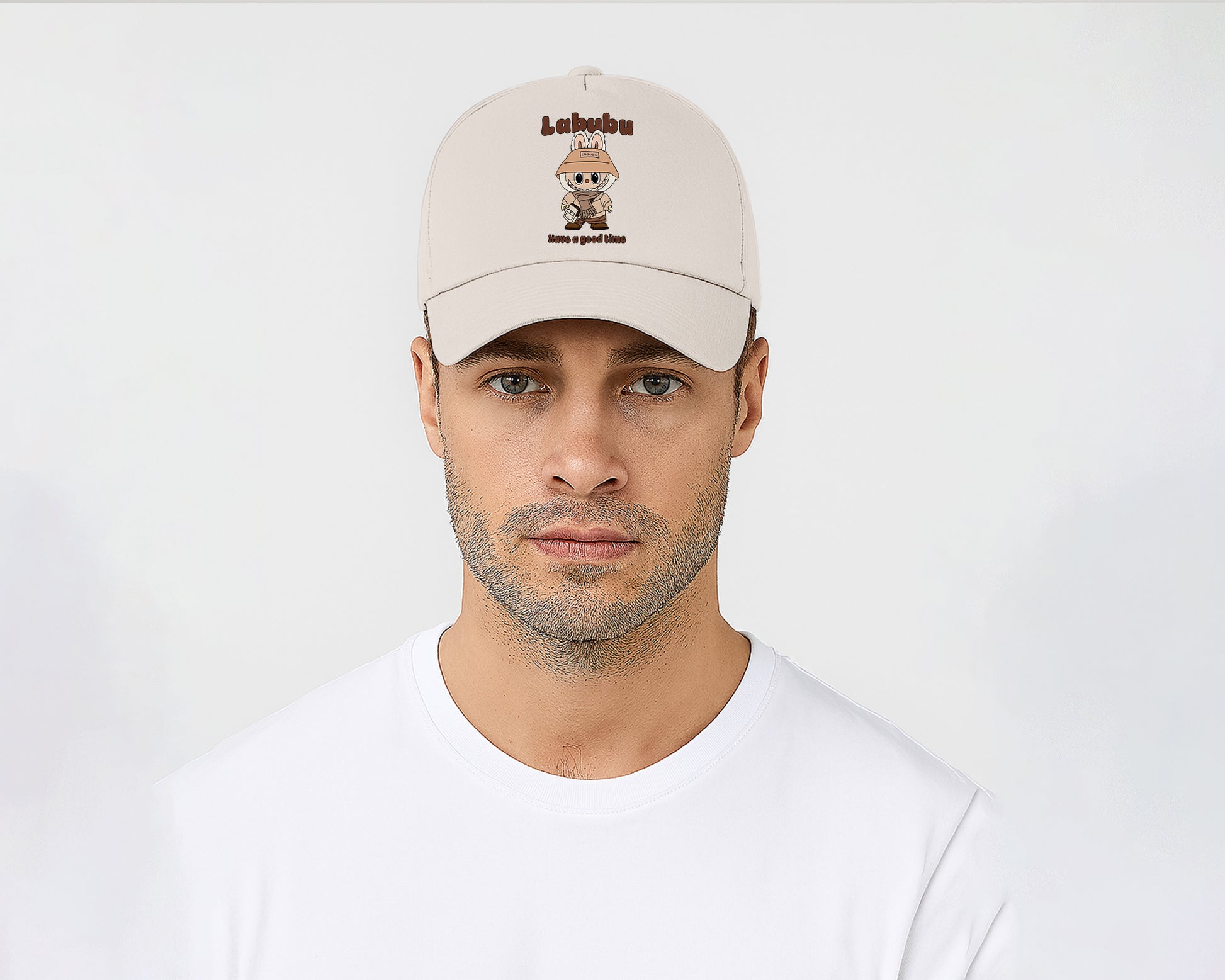 Labubu Have A Good Time Original 5-Panel Cap, Unisex Streetwear Cap for Anime & Kawaii Lovers, Gift For Men & Women M8425