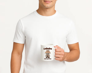 Labubu Character Mug, Trendy & Durable Cartoon Coffee Cup for Daily Use M8425