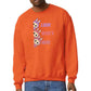 Labubu Cartoon Sweatshirt, Look Who's Here Design Heavy Blend Jumper, Cute Graphic Pullover For Unisex Kawaii Lovers M8426