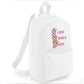 Labubu Look Who’s Here Backpack, Unisex Cartoon Printed Mini Essential Fashion Bag, Front Zip Pocket Kawayi Lovers M8426