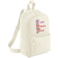 Labubu Look Who’s Here Backpack, Unisex Cartoon Printed Mini Essential Fashion Bag, Front Zip Pocket Kawayi Lovers M8426