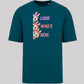 Labubu Look Who's Here T-Shirt, Funny 100% Cartoon Printed Graphic Tee, Oversized Fit Style For Anime Lovers Top M8426