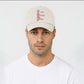 Labubu 5 Panel Cap, Look Who's Here Printed Orginal Design Hat, Pre-Curved Peak 100% Cotton Twill Cap M8426