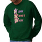 Labubu Cartoon Sweatshirt, Look Who's Here Design Heavy Blend Jumper, Cute Graphic Pullover For Unisex Kawaii Lovers M8426