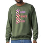 Labubu Cartoon Sweatshirt, Look Who's Here Design Heavy Blend Jumper, Cute Graphic Pullover For Unisex Kawaii Lovers M8426