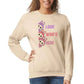 Labubu Cartoon Sweatshirt, Look Who's Here Design Heavy Blend Jumper, Cute Graphic Pullover For Unisex Kawaii Lovers M8426