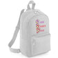 Labubu Look Who’s Here Backpack, Unisex Cartoon Printed Mini Essential Fashion Bag, Front Zip Pocket Kawayi Lovers M8426