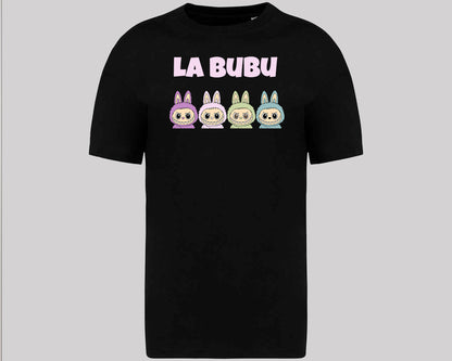 Labubu Graphic Oversize T-Shirt, Cool And Funny Cartoon Printed Tee, 100% Organic Cotton Gift For Men & Women M8427
