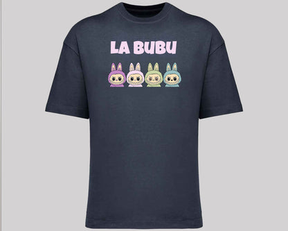 Labubu Graphic Oversize T-Shirt, Cool And Funny Cartoon Printed Tee, 100% Organic Cotton Gift For Men & Women M8427