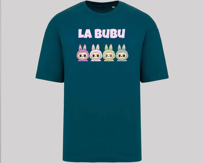 Labubu Graphic Oversize T-Shirt, Cool And Funny Cartoon Printed Tee, 100% Organic Cotton Gift For Men & Women M8427