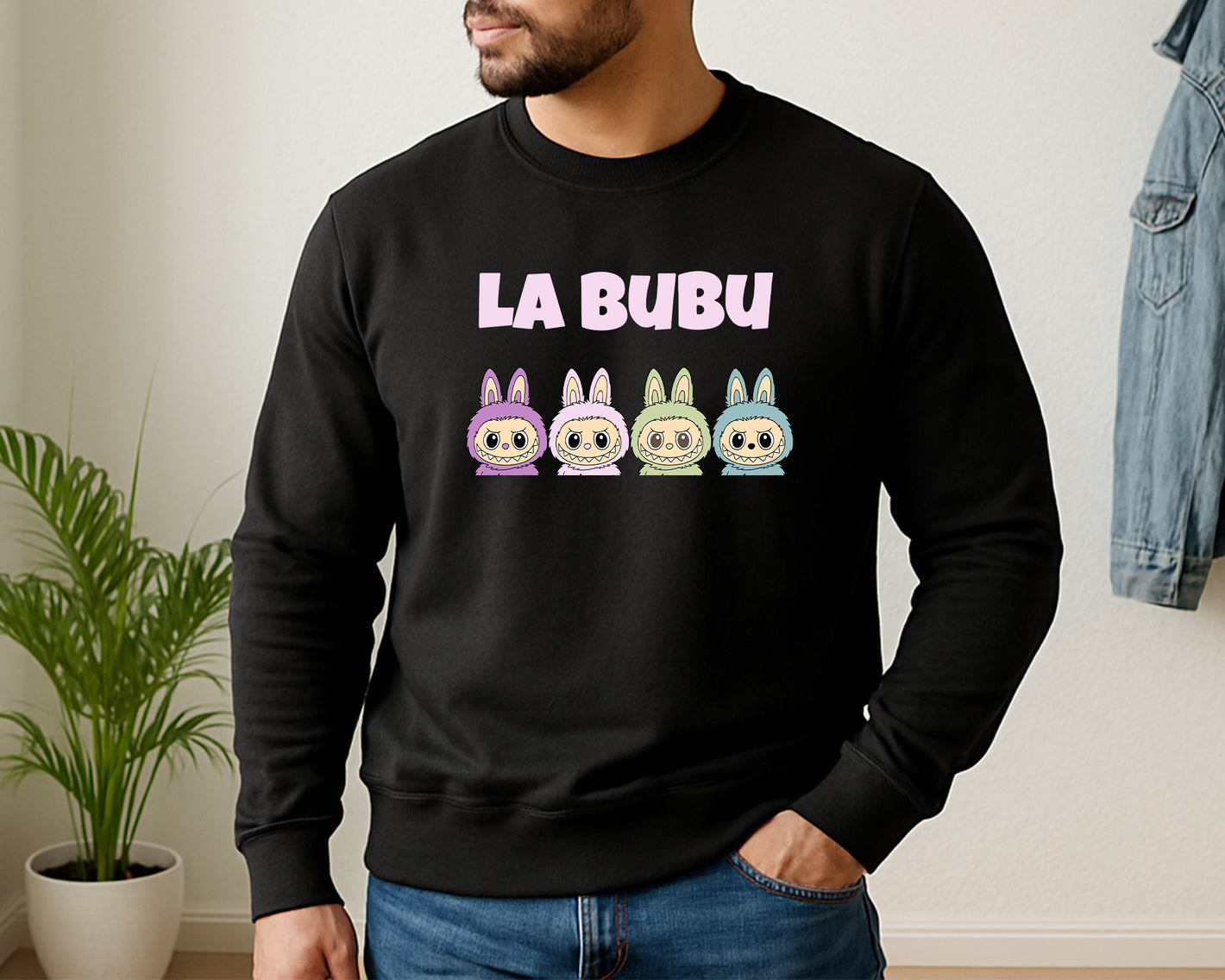 La Bubu Sweatshirt Unisex Funny Anime Classic Fit Jumper, Great Gift Idea for Pullover Fashion Lovers M8427
