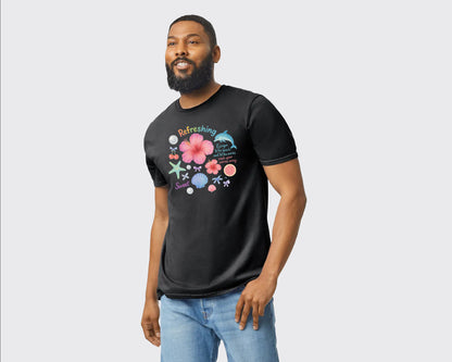 Refresh Sweet Summer Beach T-Shirt, Perfect Tee for Beach Days, Pool Parties & Chilling in Warm Weather 100% Ringspun Cotton M8439