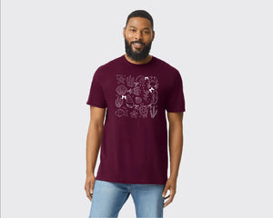 Summer Beach Vibes Gildan Adult T-Shirt, Coastal Graphic Tee For Men & Women, Classic Fit Vacation Shirt For Beach Days M8441