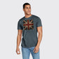 UK Flag Fashion T-Shirt, Contemporary Union Jack Graphic with Cool Casual Vibe, Stylish Everyday Wardrobe Essential M8442