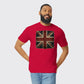 UK Flag Fashion T-Shirt, Contemporary Union Jack Graphic with Cool Casual Vibe, Stylish Everyday Wardrobe Essential M8442