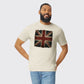 UK Flag Fashion T-Shirt, Contemporary Union Jack Graphic with Cool Casual Vibe, Stylish Everyday Wardrobe Essential M8442