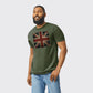 UK Flag Fashion T-Shirt, Contemporary Union Jack Graphic with Cool Casual Vibe, Stylish Everyday Wardrobe Essential M8442