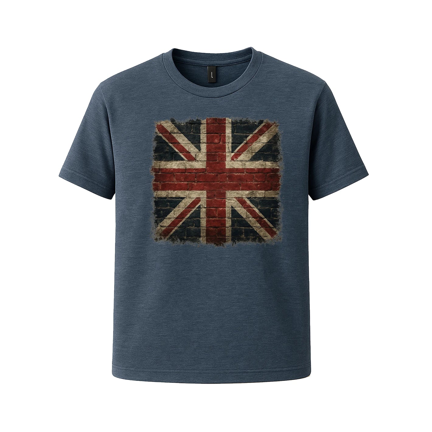 UK Flag Fashion T-Shirt, Contemporary Union Jack Graphic with Cool Casual Vibe, Stylish Everyday Wardrobe Essential M8442