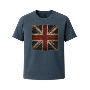 UK Flag Fashion T-Shirt, Contemporary Union Jack Graphic with Cool Casual Vibe, Stylish Everyday Wardrobe Essential M8442