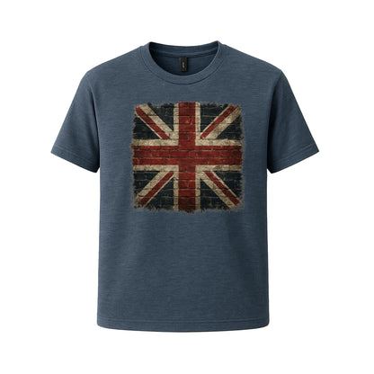 UK Flag Fashion T-Shirt, Contemporary Union Jack Graphic with Cool Casual Vibe, Stylish Everyday Wardrobe Essential M8442